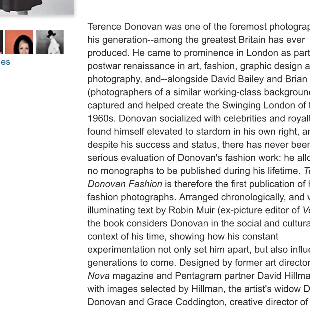 📚 Terence Donovan Fashion - Hardcover Book - Picture 9 of 12